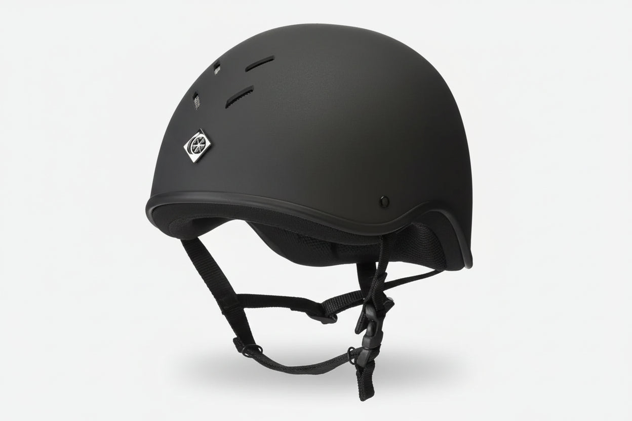 Charles Owen Young Riders Jockey Skull Riding Hat - Black