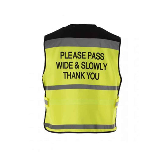 Equisafety Fluorescent Air Waistcoat - Please Pass Wide and Slowly