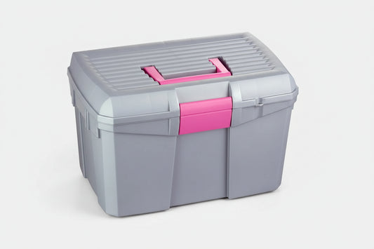 Hy Equestrian Tack Box - Medium - Opal Grey