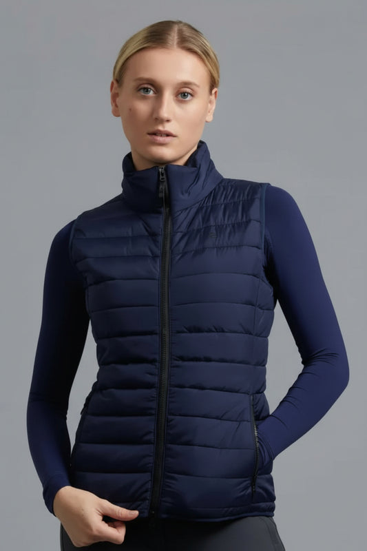 Premier Equine Dante Ladies Riding Gilet Navy UK 16