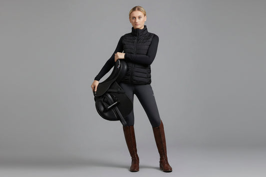 Premier Equine Dante Ladies Riding Gilet Black Uk 10