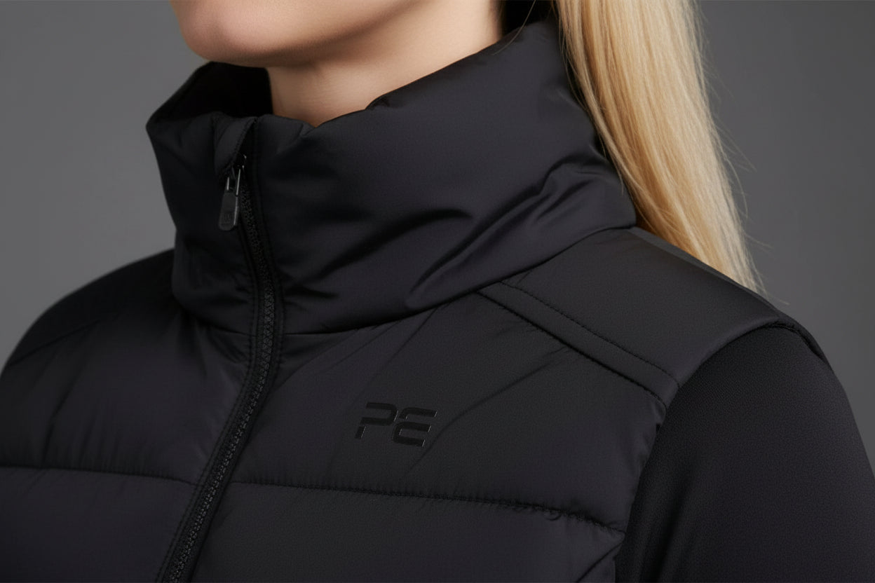 Premier Equine Dante Ladies Riding Gilet Black Uk 10
