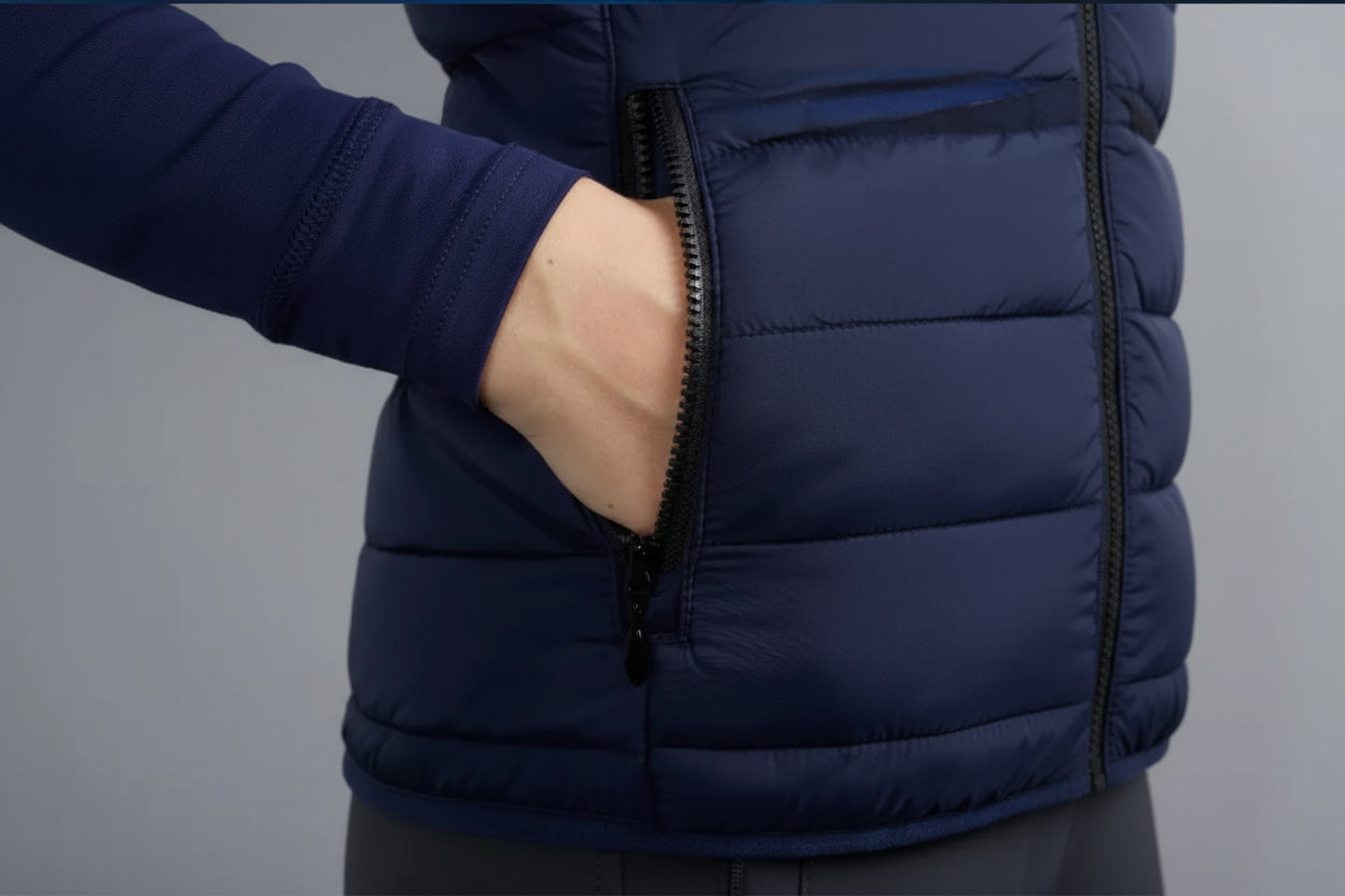 Premier Equine Dante Ladies Riding Gilet Navy UK 16