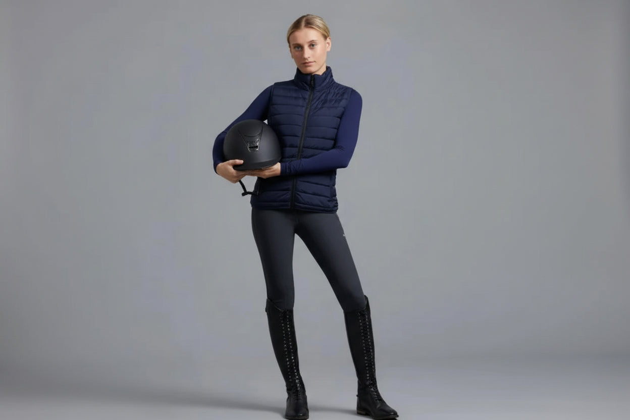 Premier Equine Dante Ladies Riding Gilet Navy UK 16