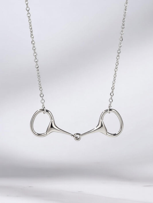 Sterling Silver Snaffle Necklace