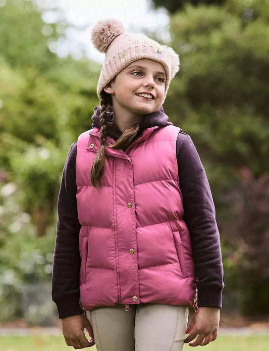 Dublin Childrens Patrice Everyday Puffer Vest Red Violet