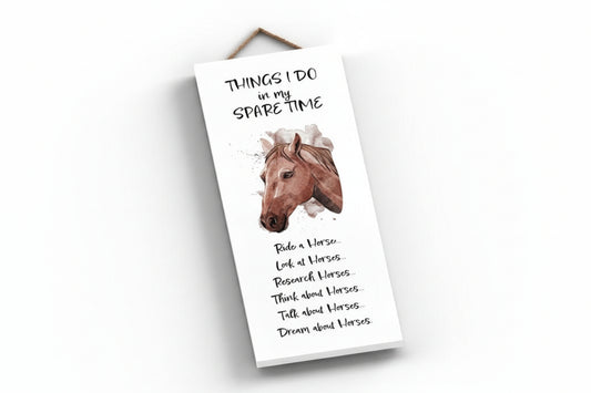 Elico Wooden Plaque: Spare Time