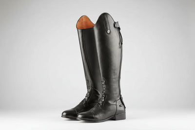 Dublin Womens/Ladies Holywell Tall Leather Field Boots Black