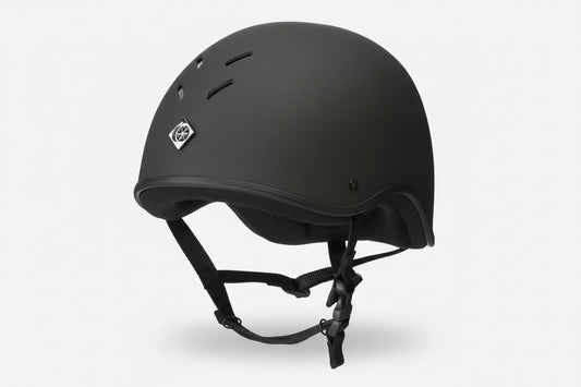 Charles Owen Young Riders Jockey Skull Riding Hat - Black